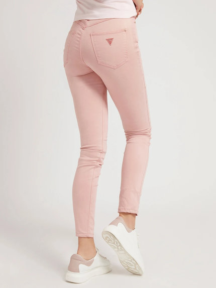 Skinny fit jeans Růžová barva Ženy