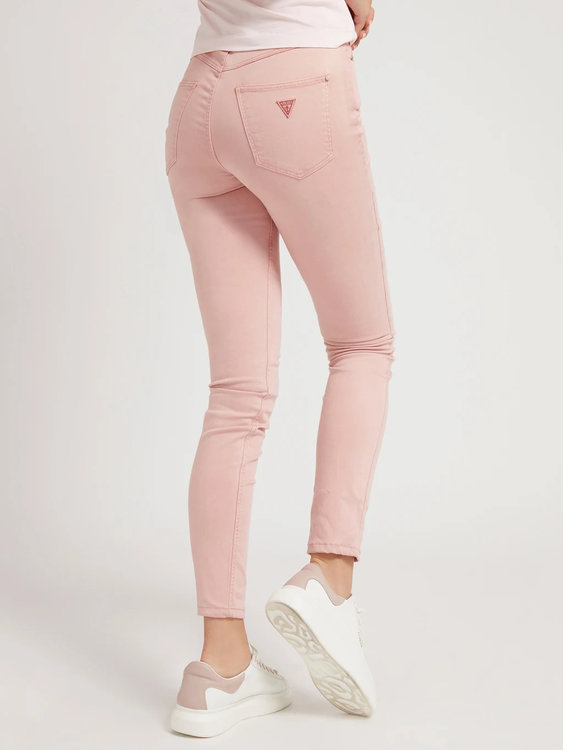 Skinny fit jeans Růžová barva Ženy
