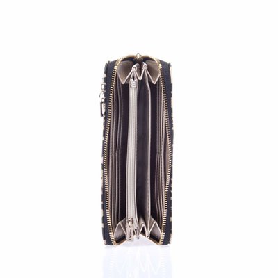 Vikki peněženka – Guess, Černá, Hnědá barva Ženy