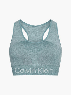 Calvin Klein Performance – Medium Support podprsenka, Zelená barva