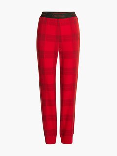 Calvin Klein Underwear – Holiday pyžamové tepláky, Červená barva