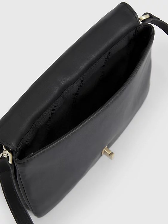 Módní Re-Lock crossbody, Černá barva, 2023