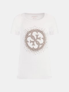 Luxusní 4G Logo triko, Bílá barva, XS, S, M, L