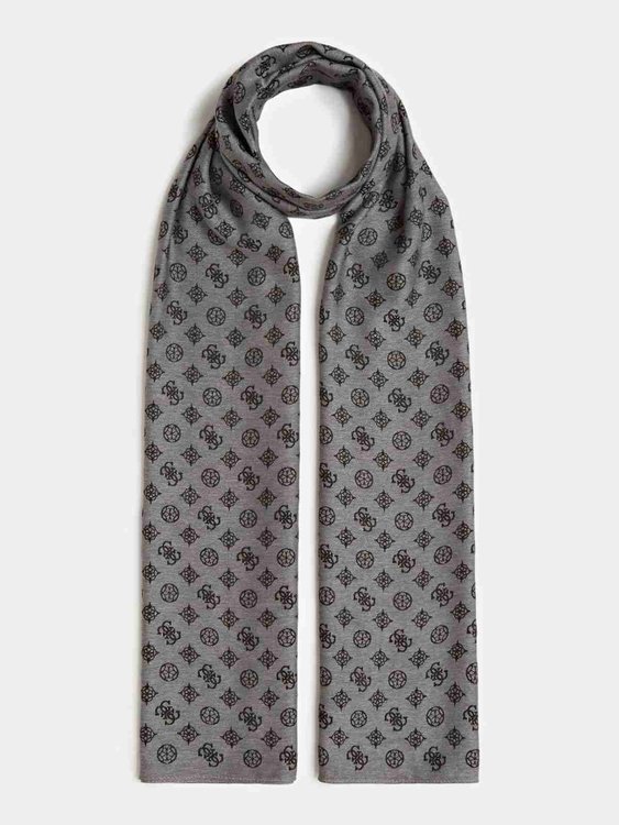 Luxusní Peony šála, Šedá barva, T/U