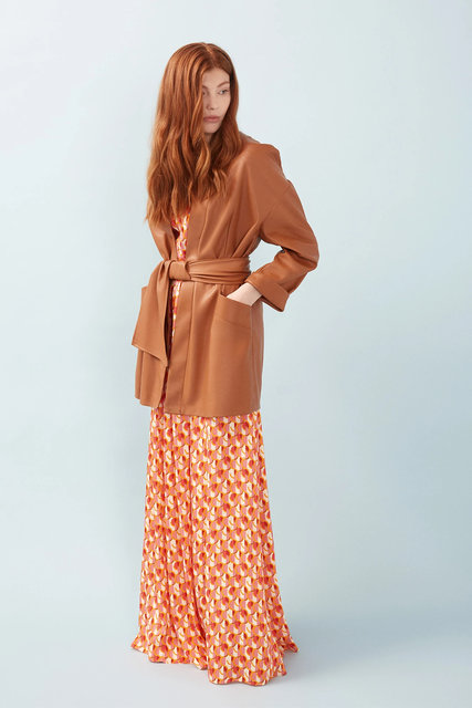 Módní Nico bunda, Hnědá barva, 2022