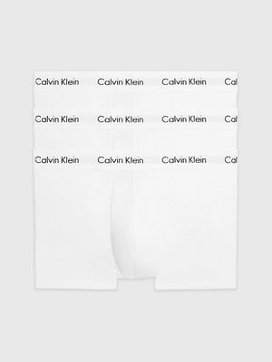 Calvin Klein Underwear – Cotton Stretch boxery 3 ks, Bílá barva