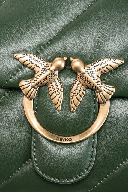 Módní Love Big Puff kabelka, Zelená barva, 2022