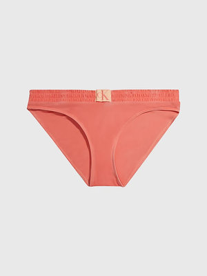 Calvin Klein Swimwear – CK Authentic plavky - Spodní díl, Oranžová barva