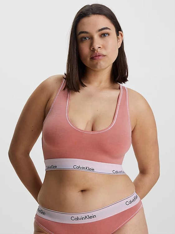 Modern Cotton podprsenka – Calvin Klein Underwear, Růžová barva Ženy