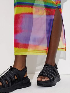 Luxusní Mesh šaty, Multi barva, S, M, L