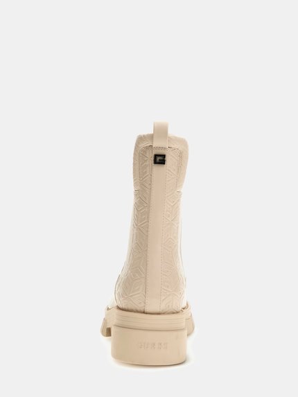 Módní Madla kotníková obuv, Krémová barva, 2023