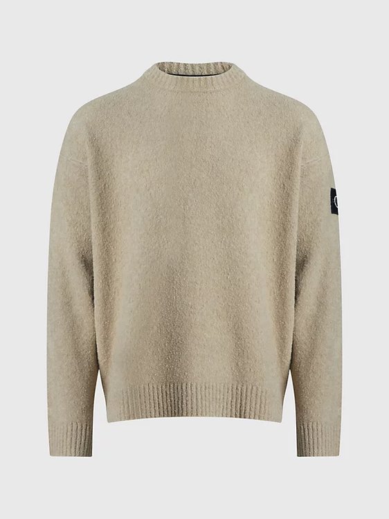 High Texture svetr Béžová barva Muži