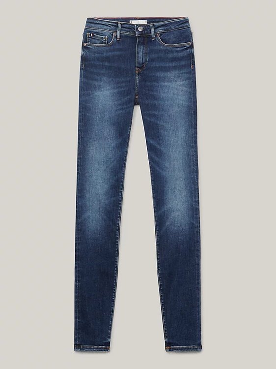 Flex Como Skinny jeany Modrá barva Ženy