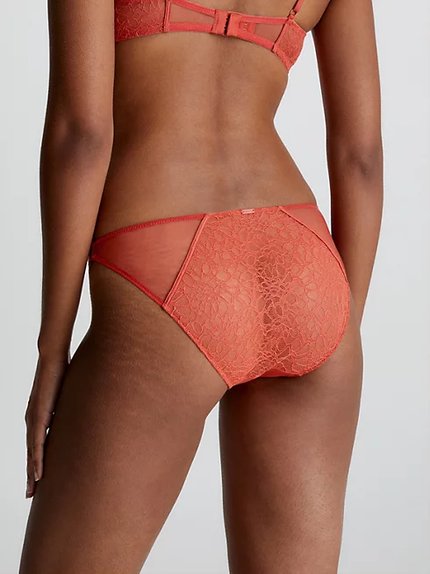 Módní CK Black Graphic bikiny, Červená barva, 2023