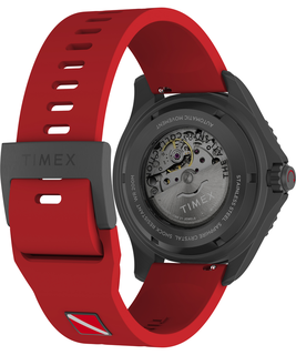 Luxusní Deep Water Tiburon hodinky, Černá, Červená barva