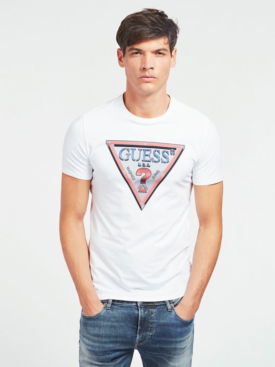 Guess – Triko, Bílá barva