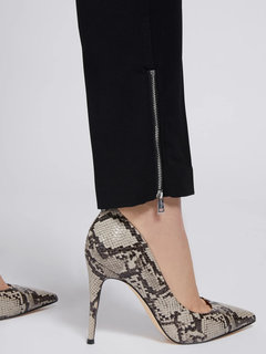 Luxusní Kalhoty, Černá barva, XS, S, M, L