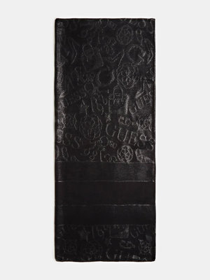 4G Peony šála – Guess, Černá barva Ženy