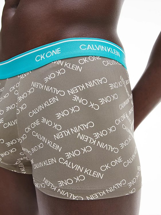 Luxusní CK One boxery, Hnědá, Tyrkysová barva, L