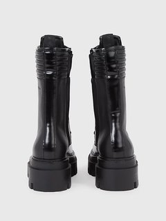 Luxusní Flatform Knee kotníková obuv, Černá barva, 36, 37, 38, 39, 40