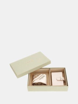 GUESS – Gift Card Case - dárkový set, Béžová barva