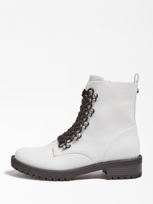 Hinlee boots – Guess, Bílá, Černá barva Ženy, Ženy