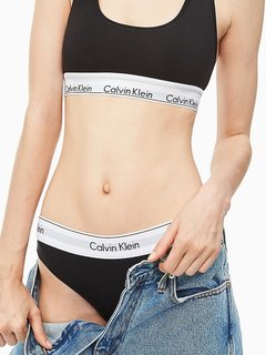 Podprsenka Modern Cotton Černá barva Ženy