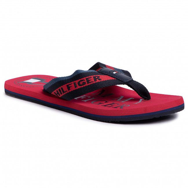 Módní Maritime žabky, Červená, Navy barva, 2020