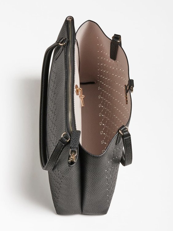 Guess, Černá barva Amara bucket kabelka