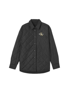 Calvin Klein Jeans, Černá barva Crinkle košilová bunda