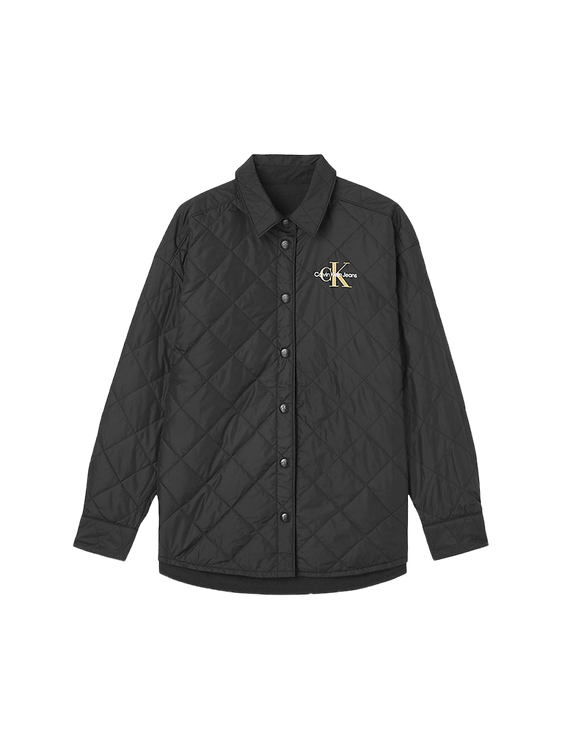 Calvin Klein Jeans, Černá barva Crinkle košilová bunda