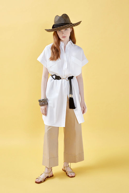 Nenette – Eliona kalhoty, Béžová barva