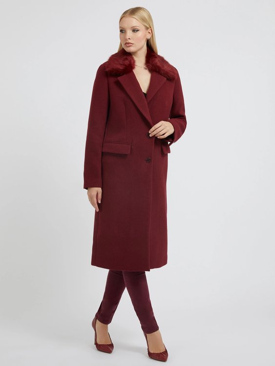 Guess – Laurence kabát, Vínová, Červená barva