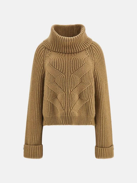 Luxusní Lois svetr, Hnědá barva, XS, S, M, L