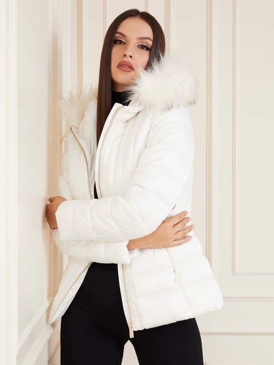 Mariah Puffer bunda Bílá barva Ženy