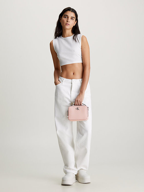Módní Minimal Monogram crossbody, Růžová barva, 2024