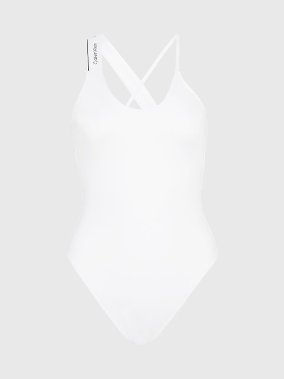 KW0KW02423-YCD plavky HALTER ONE PIECE – Calvin Klein Swimwear Ženy
