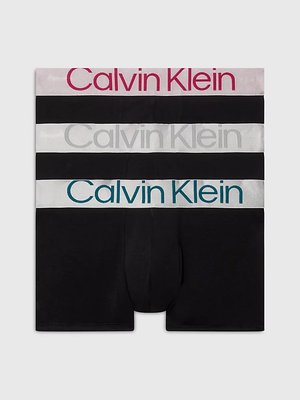 Calvin Klein Underwear – CK Steel Cotton boxery 3ks, Černá barva