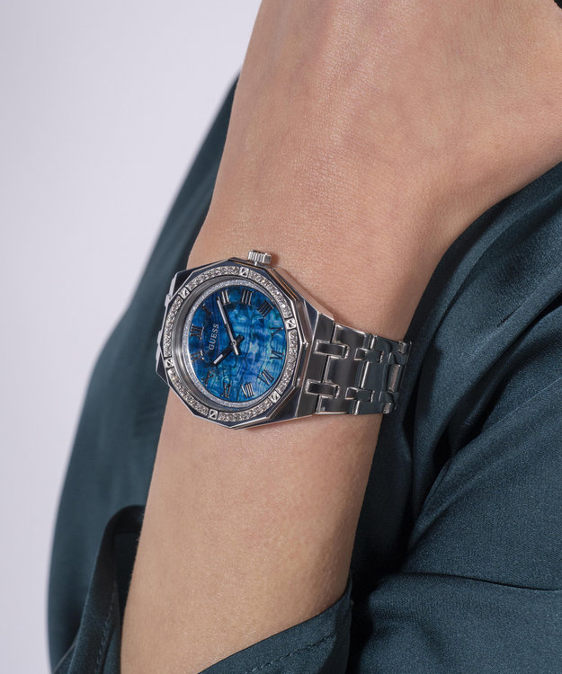 Modrá, Stříbrná barva, Desire hodinky