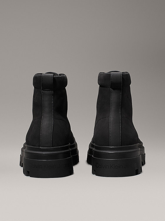 Luxusní Lugged Laceup biker obuv, Černá barva, 41, 42, 43, 44, 45, 46