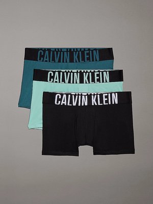 Calvin Klein Underwear – Intense Power boxery 3ks, Černá, Zelená barva