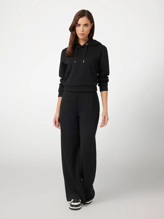 Peony Logo mikina s kapucí – GUESS, Černá barva Ženy