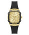 GUESS – Phoenix hodinky, Černá, Zlatá barva