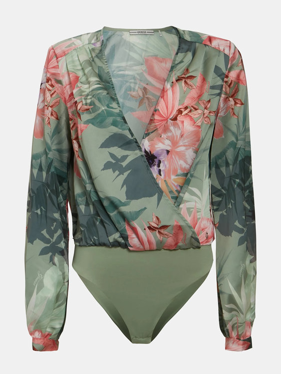 Luxusní Stefania body, Khaki barva, XS, S, M, L