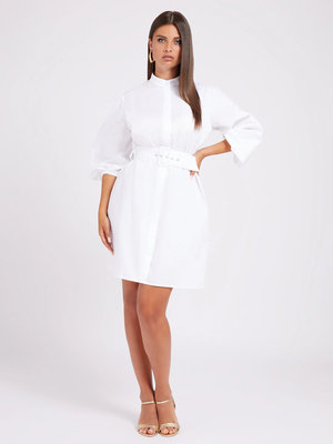Antoinette šaty – Guess, Bílá barva Ženy