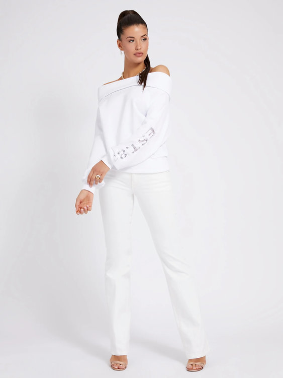 Módní Marinda mikina, Bílá barva, 2022