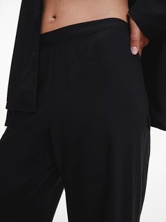 Wovens pyžamové kalhoty Černá barva Ženy