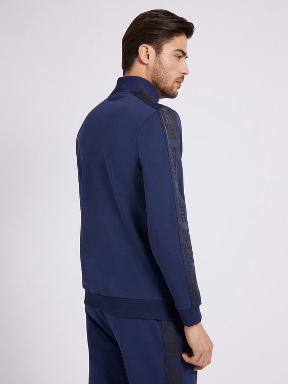 Arlo mikina – GUESS, Modrá, Navy barva Muži