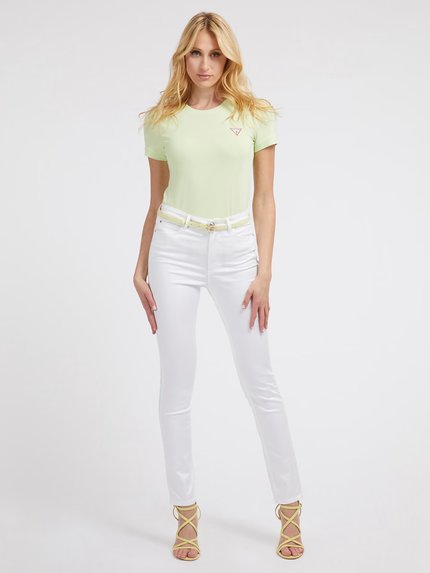 Módní Triangle triko, Zelená barva, 2023