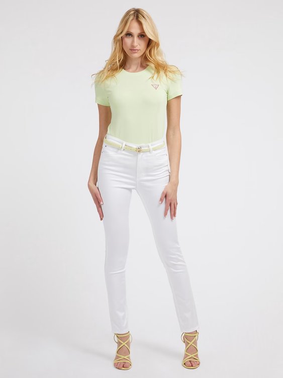 Módní Triangle triko, Zelená barva, 2023